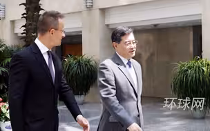 秦刚会见匈牙利外长西雅尔多