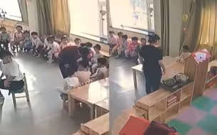 幼儿园老师孤立摁掐不吃饭男童 家长查看监控后泣不成声 警方介入