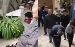 儿女们用网红礼仪给母亲祝寿 拼尽全力让动作标准 引得现场观众大笑