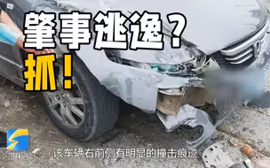 肇事后逃逸？ 东营交警仅用半小时锁定犯罪嫌疑人