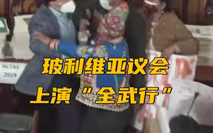 玻利维亚议会爆发冲突：双方议员拳打脚踢 扯头发对骂