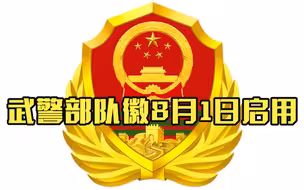 武警部队徽8月1日启用