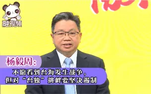 杨毅周：不愿看到台海发生战争，但对“台独”挑衅要坚决遏制