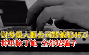 财务误入假公司群1小时被骗45万：群里除了她，全都是骗子