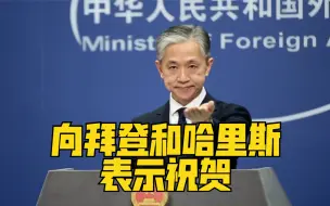 外交部：向拜登和哈里斯表示祝贺
