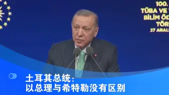 土耳其总统称以总理与希特勒没有区别