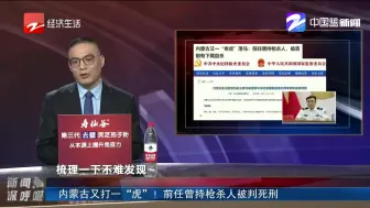 内蒙古又打一“虎”！前任曾持枪杀人被判死刑