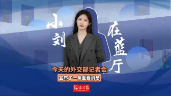今天的外交部记者会宣布了一条重要消息