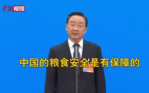 唐仁健：中国的粮食安全是有保障的
