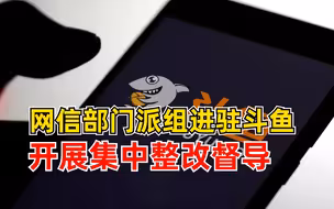 网信部门派组进驻斗鱼：存在色情低俗等严重生态问题