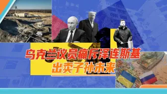 “矿产协议”引发国内风暴，乌克兰议员痛斥泽连斯基出卖子孙未来