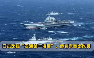 日本之称“亚洲第一海军”，俄专家笑谈：若开战1小时都撑不住
