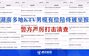 市民举报湖南多地KTV男模有偿陪侍致家庭离散 警方严厉打击清查