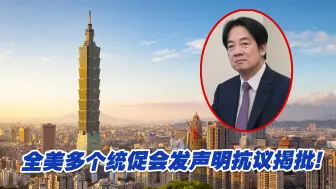 针对赖清德，全美多个统促会发声明抗议揭批！