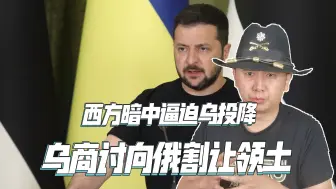 西方也扛不住了，暗中逼迫泽连斯基投降，乌正商讨向俄割让领土