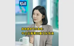 施耐德电气乐海雯：中企出海需注重文化传承