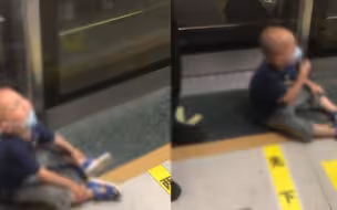 妈妈将孩子落在地铁站 孩子坐地上嚎啕大哭之余 还不忘戴好口罩
