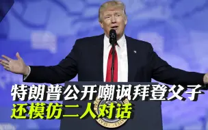 特朗普公开嘲讽拜登父子，还模仿二人“对话”