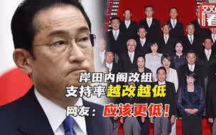 岸田内阁改组，支持率越改越低 网友：应该更低