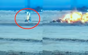 现场！机体坠落瞬间爆炸  亚美尼亚公布击落阿塞拜疆AN-2飞机画面