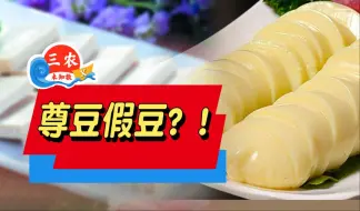 三农未知数丨“豆”你玩！这豆腐竟然一粒黄豆都没有？