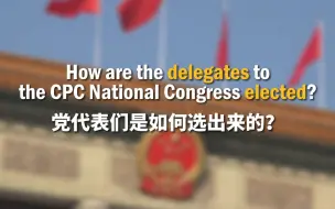 2296名党代表们是如何选出来的？