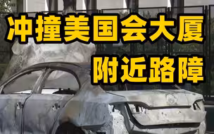 美国一男子开车冲撞国会大厦附近路障 后吞枪身亡