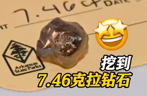 运气来了挡不住！法国男子赴美旅游 临时起意去公园寻宝挖到7.46克拉钻石