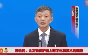 全国人大代表苏伯民：让文物保护插上数字化和技术的翅膀