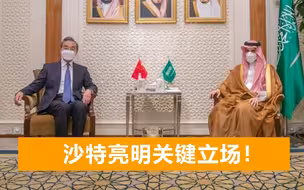沙特重申战略伙伴关系：坚定支持中方立场，反对干涉中国内政