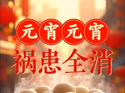 AI上中国节｜元宵元宵，祸患全消！