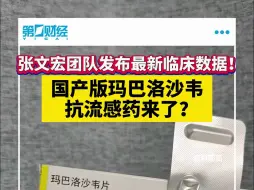 张文宏团队发布最新临床数据！国产版玛巴洛沙韦抗流感药来了？