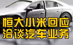 恒大小米回应洽谈汽车业务：有过初步交流 并未深入洽谈推进