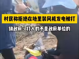 村民称拒绝在地里装风机发电被打，镇政府：打人的不是政府单位的
