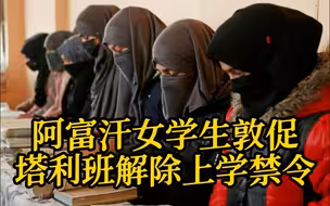 阿富汗女学生敦促塔利班解除上学禁令