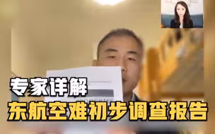 专家详解东航空难初步调查报告