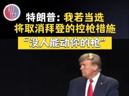 特朗普：我若当选 将取消拜登的控枪措施