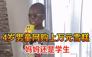 荒唐！美国4岁男童网购上万元雪糕，妈妈还是学生，网友买单