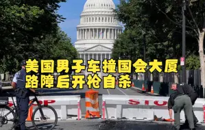 美国男子车撞国会大厦路障后开枪自杀