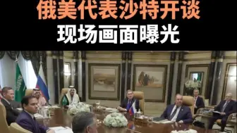 俄美代表沙特开谈   现场画面曝光