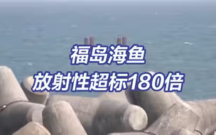 日本福岛海鱼体内放射性物质超标180倍