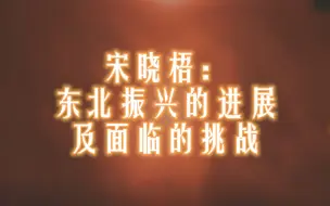 宋晓梧：东北振兴的进展及面临的挑战