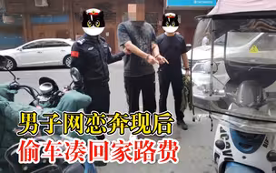 男子网恋奔现后偷车凑回家路费：本想找工作存钱，碰壁后开始摆烂
