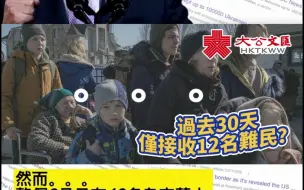 俄乌冲突10万难民 美国仅接收12人？