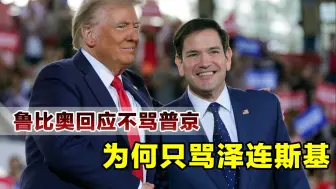 被问为何只骂泽连斯基却不骂普京，鲁比奥回应：骂了三年也没用