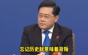 秦刚谈中日关系：中国不会忘记历史，日方也不应忘记