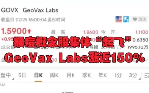 突发! 拜登考虑宣布猴痘疫情为卫生紧急事件，猴痘概念股嗨了，最牛狂飙150%