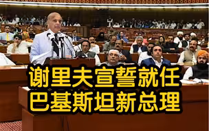 夏巴兹·谢里夫宣誓就任巴基斯坦新一任总理