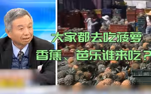 全岛拼吃菠萝！台湾前高官镜头前苦笑：肥了菠萝瘦了香蕉、芭乐