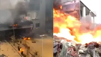 场面混乱！900辆拖拉机包围欧盟大楼：农民警察对抗互射 黑烟弥漫